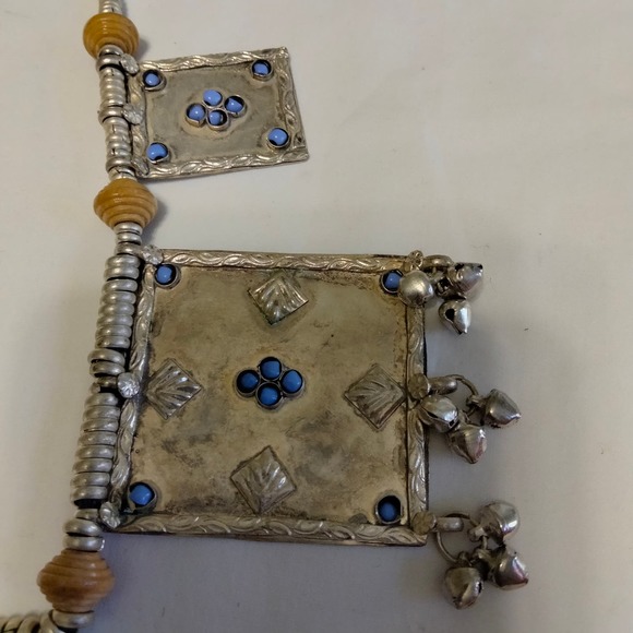 Iris Apfel & Bajalia Silver Multi Pendant Statement Necklace - Picture 9 of 16